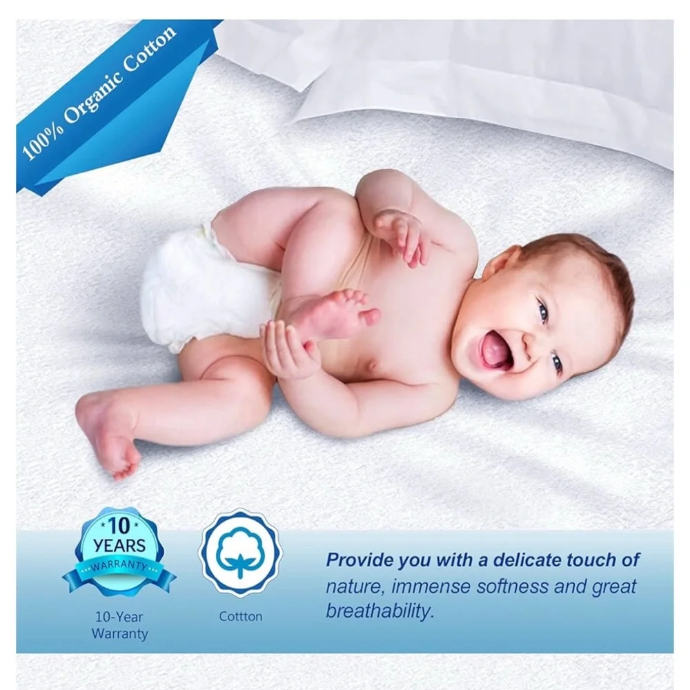 TWIN SIZE~Premium Mattress Protector - White